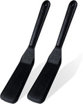 Eggssentials Pack of 2, Egg Spatula - Non-Stick, High Heat Resistant Kitchen Tools for Panckes, Eggs, Baking, Cooking, and Mixing - Black Egg Spatula