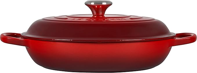 Le Creuset Enameled Cast Iron Signature Braiser, 3.5 qt., Cerise