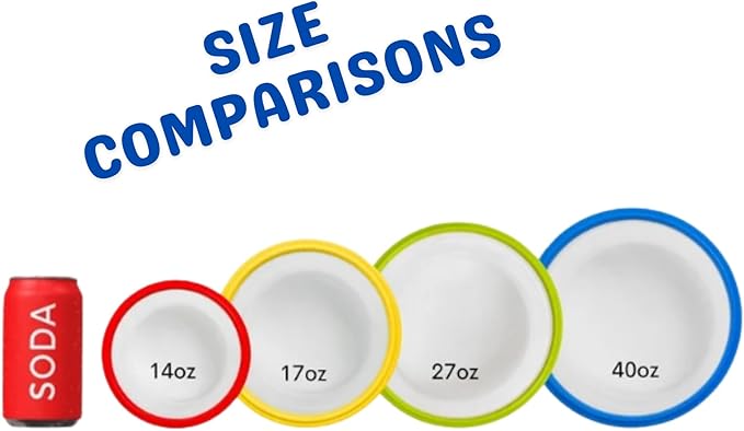 ECOBERI Collapsible Silicone Food Storage Containers, BPA Free, Microwave, Freezer and Dishwasher Safe, Lunch, Meal Prep, Travel, Space-Saving