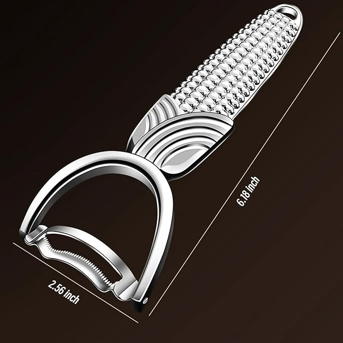 Maxjoy Corn Peeler & Cob Stripper Tool - Stainless Steel Kernel Remover for Corn on the Cob