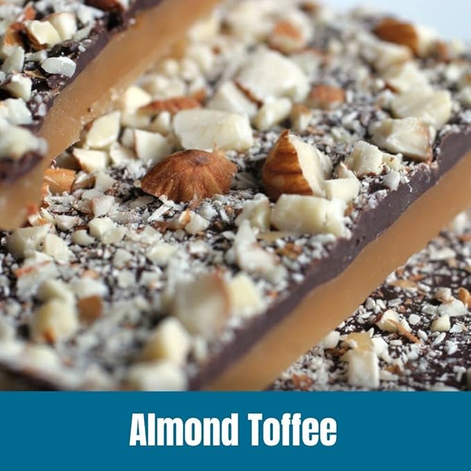 Door County Coffee Almond Toffee Flavored Ground - 10 Count Single Serve Cups - Medium Roast - 100% Specialty Arabica - Flavored Gourmet - Roasted Almonds &Toffee Flavored