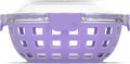 Ello Duraglass Meal Prep Lunch Bowl Container, 5 cup- Glass Food Storage Container with Silicone Sleeve and Airtight BPA-Free Plastic Lid, Dishwasher, Microwave, and Freezer Safe