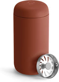 Fellow 16 oz Carter Move Travel Mug - Vacuum-Insulated Stainless Steel Travel Coffee Mug - Coffee Tumbler with Ceramic Interior and Splash Guard - Sienna