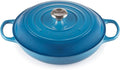 Le Creuset Enameled Cast Iron Signature Braiser, 3.5 qt., Marseille