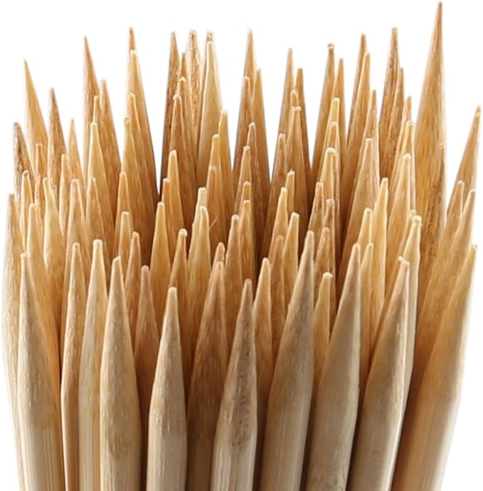 MalloMe XL Bamboo Skewers 30 Inch 100 pcs - 5mm Thick Bamboo Sticks - Heavy Duty Wooden Shish Kabob Skewers for Grilling - for Kebab BBQ Grill Hot Dog, Candy Apple Smores Sticks Wood Skewer Appetizers