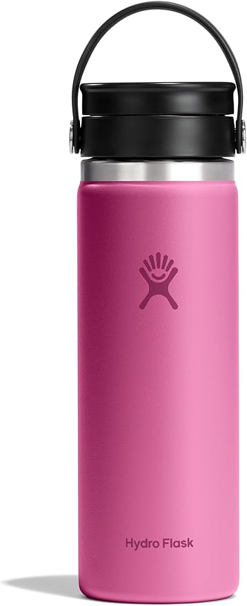 Hydro Flask Flex Sip Coffee Tumbler – Insulated Stainless Steel, Non Spill, Leak Proof Travel Coffee Cup 20 Oz Reef Pink