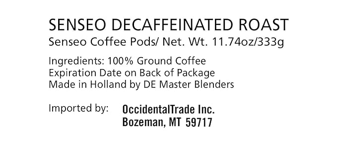 Senseo Decaf Medium Roast Coffee Pods – 144 Count (3 Packs) – Smooth & Balanced Flavor with Rich Crema – Caffeine-Free Single-Serve Coffee Pads Compatible with Senseo & PeleCom Machines