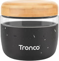 Tronco 24 oz Glass Container with Bamboo Lids, Food Storage Bowls for Soup, Stew & Overnight Oats, Meal Prep, Glass Lunch Bowl Container 100% Leak & Spill Proof, Airtight, BPA-Free- Ideal Gifts