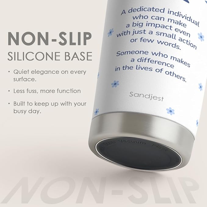SANDJEST Inspiration Tumbler 20oz, Stainless Steel Travel Cup with Lid, Difference Maker Insulated Coffee Mug, Inspiration Gifts for Women Girls Friends Sisters on Birthday Christmas Valentine