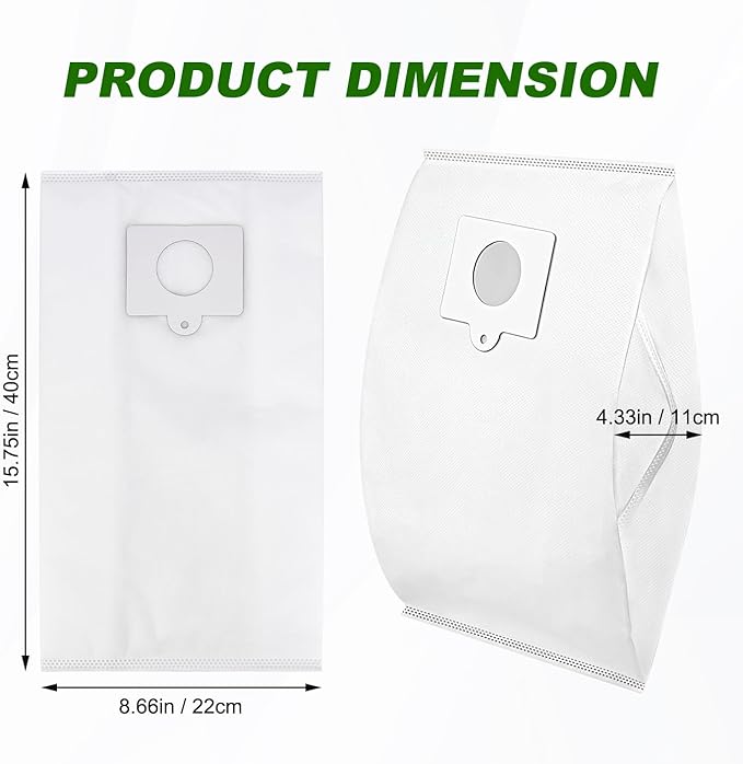 53292 Vacuum Bags for Kenmore 53292 Canister Vacuum 81214, 81414, 81714, 21814, BC2005, BC3005, 81615, BC7005, 200/400/600/700/800 Series Type Q/C HEPA Vacuum Bags, 6 Pack