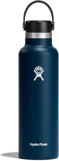 Hydro Flask Water Bottle - Insulated Stainless Steel - Non Spill, Leakproof in 21 Oz Indigo Blue