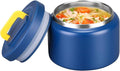 MAISON HUIS 8oz Soup Thermo Wide Mouth Vacuum Insulated Thermo Food Jar, Leak Proof Stainless Steel Thermo for Hot&Cold Food Kids Food Lunch Soup Container for School Travel (Blue)