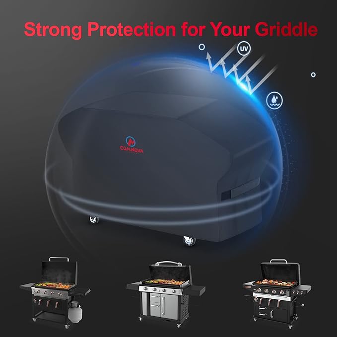 Comnova Griddle Cover for Blackstone 36 Inch Griddle with Hood - Heavy Duty Waterproof, 600D Flat Top Grill Cover for Blackstone Pro Series Griddle