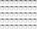novelinks 4 Ounce Clear Plastic Jars Containers With Screw On Lids - Refillable Round Empty Plastic Slime Storage Containers for Kitchen & Household Storage - BPA Free (40 Pack)
