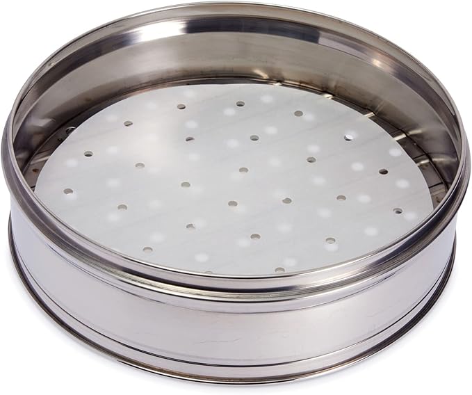 Juvale Disposable Air Fryer Liners - 10-Inch Round White 100-Pack - Perforated Parchment Paper Sheets for Dumplings, Buns & Dim Sum - Steamer Basket Liners & Air Fryer Accessories