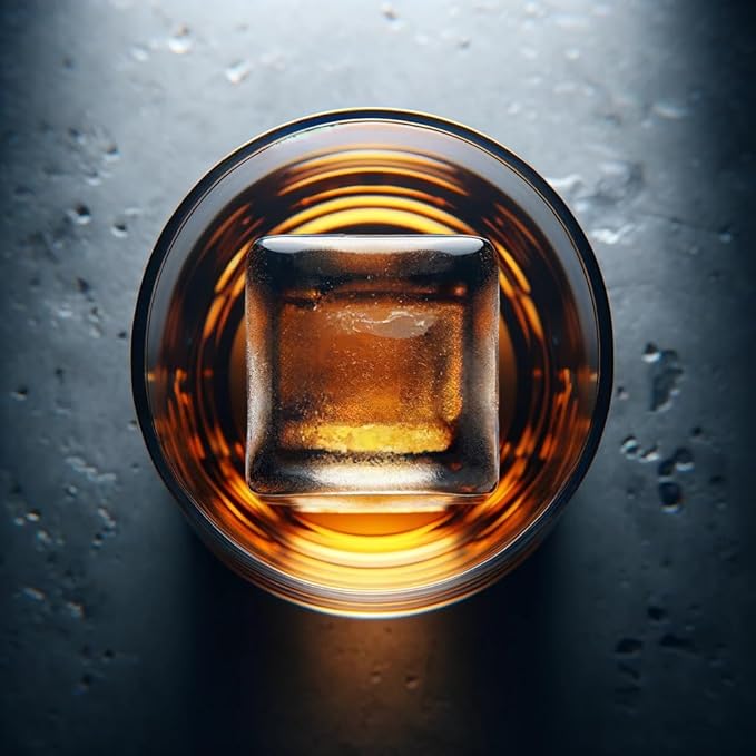 glacio Clear Ice Maker Set – Crystal Clear Ice Ball & Cube Molds for Whiskey and Cocktails | Dilution-Free Directional Freezing Design | Easy Removal