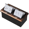 Dual Pop-Up Floor Box Electrical Kit (TR-20A, Bronze)