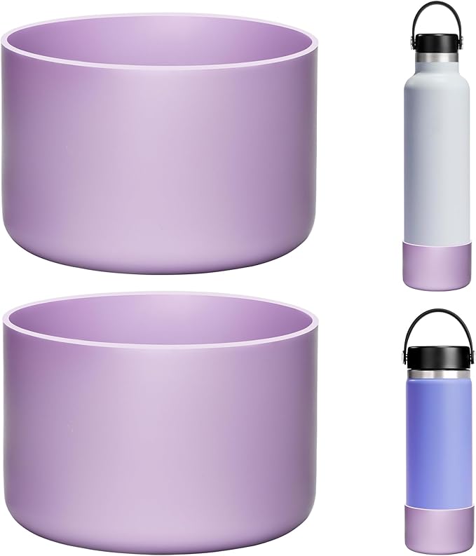 2 Pack Silicone Boot | Compatible with Hydro Flask, Owala, Yeti, Stanley & More | Fits 2.75-2.85" Bottom Bottles/Tumblers (12-40oz) | Anti-Slip | BPA-Free | Scratch & Noise Resistant