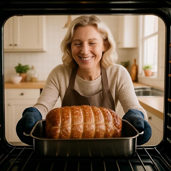 HIC Kitchen Roasting Octagonal Baking Rack, Chrome-Plated Steel Wire, Fits Oval And Smaller Roasting Pans, 10 x 6 x 0.5-Inches