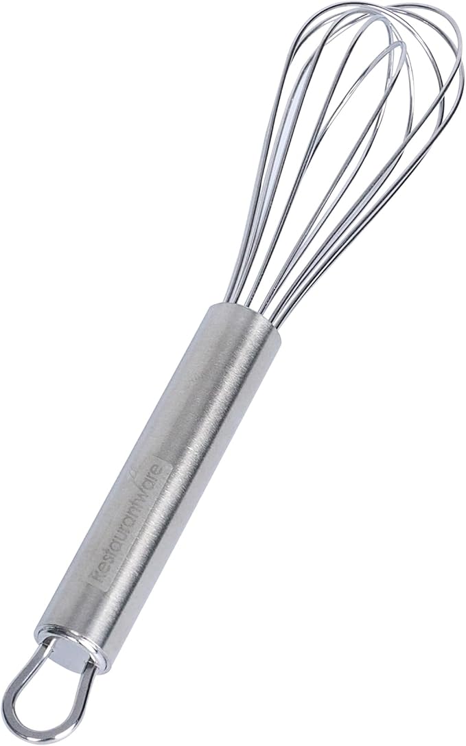 Restaurantware-German Standard 7.3 Inch French Whisk, 1 Dishwashable Kitchen Wire Whisk - Ergonomic Handle, Durable, Stainless Steel French Whip, For Blending, Stirring, Mixing Of Ingredients
