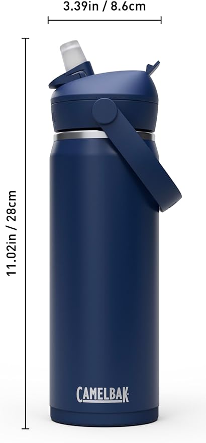 CamelBak Thrive Flip Straw Insulated Stainless Steel Water Bottle Navy, 20oz