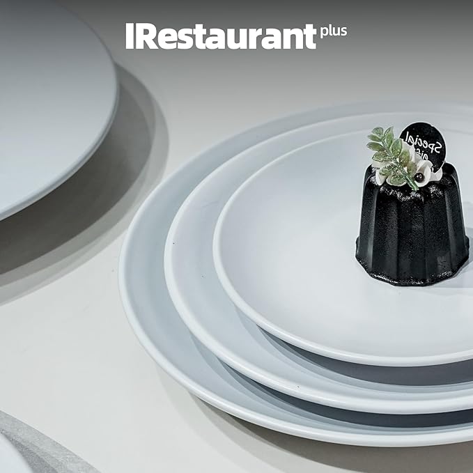 Stoneware Coupe Commercial Grade Dinnerware, Matte White Plate 6.5", Case of 36