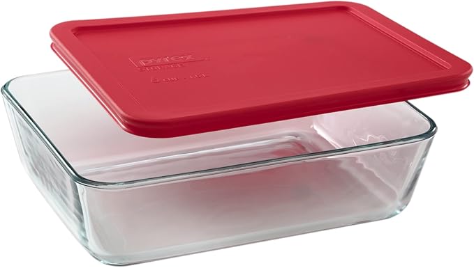 Pyrex Simply Store 6-Cup Rectangular Glass Food Storage