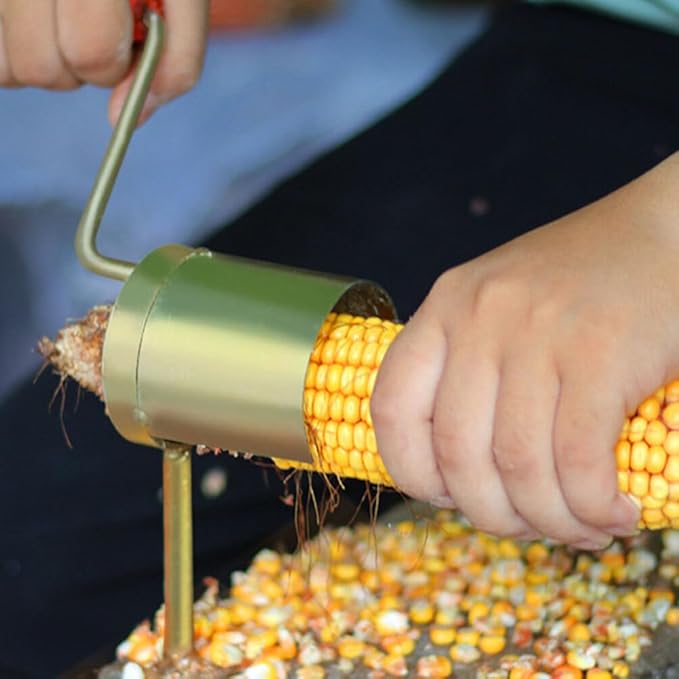 Corn Peeler, Stainless Steel Corn Stripper, Corn cob Stripping Tool Corn Cutter and Remover for Home Kitchen Restaurant
