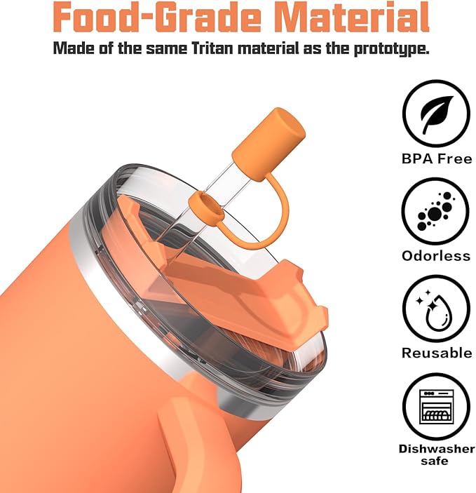 Adjustable Straw Cover for Stanley|Simple Modern|Yeti|Owala|Hydro Flask|Reduce|Maars|Meoky|MaxBase|Beast|Hydrapeak Cup, All Brand of Straw Accessories, Diameter 6mm-12mm, BPA Free, Dishwasher safe