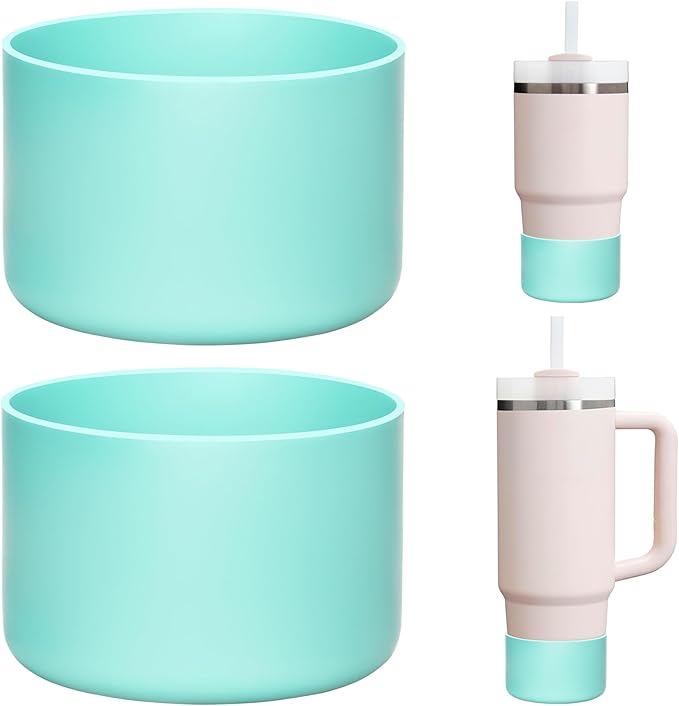 2 Pack Silicone Boot | Compatible with Hydro Flask, Owala, Yeti, Stanley & More | Fits 2.75-2.85" Bottom Bottles/Tumblers (12-40oz) | Anti-Slip | BPA-Free | Scratch & Noise Resistant