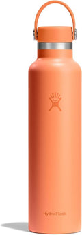 Hydro Flask Water Bottle - Insulated Stainless Steel - Non Spill, Leakproof in 24 Oz Nectar Orange