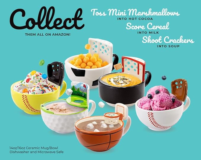 MAX'IS Creations The Softball Mug with a Glove, Softball Gifts for Girls 8-12 12-14 Coach Gifts Mom Gift Kids Christmas Gift Stuff, Novelty Ceramic Big Funny Coffee Mug 16oz