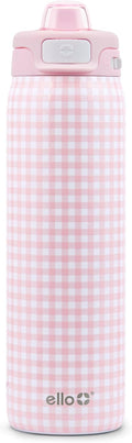 Ello Pop & Fill Stainless Steel Water Bottle with Quick Fill Technology, Double Walled Vacuum Insulated Metal, Leak Proof Locking Lid, Sip & Chug, BPA Free, Holiday Gift for Him Her, 22oz, 32oz, 40oz