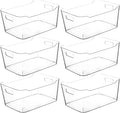 Clear Extra Large Plastic Storage Bins, Pantry Organizers and Storage Containers Fridge Organizer Bins for Organizing Home, Kitchen Organization. Bathroom, Refrigerator, Freezer, Laundry Room