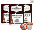 Fresh Roasted Coffee, Peanut Butter Cup, Flavored Coffee Pods, 72 Count