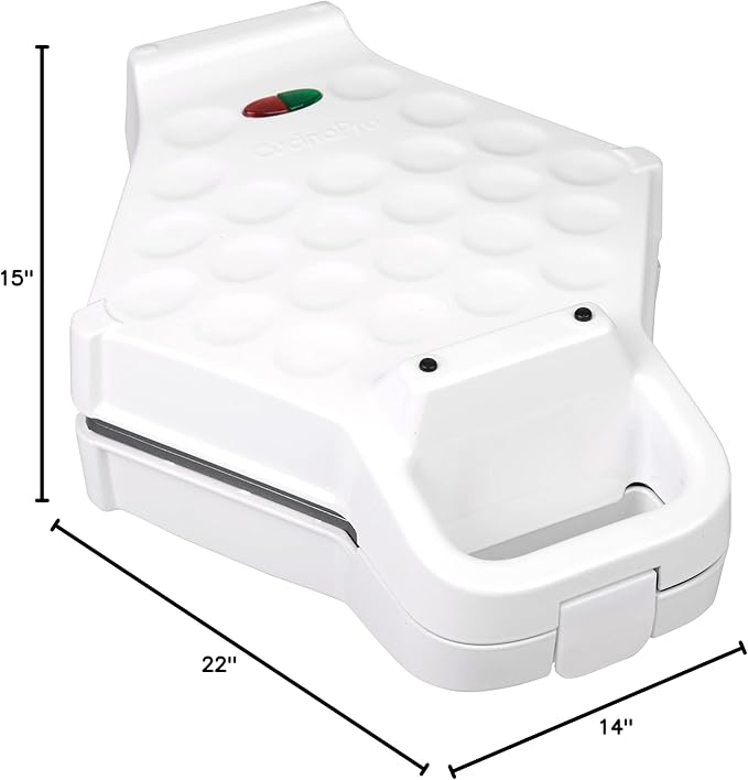 Bubble Waffle Maker- Electric Nonstick Hong Kong Egg Waffler Iron Griddle w Ready Indicator Light- Ready in under 5 Mins w Recipe Guide- Homemade DIY Ice Cream Cones- Special Breakfast, Dessert Gift