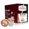 Fresh Roasted Coffee, Butter Rum, Flavored Coffee Pods, K-Cup Compatible, 24 Count