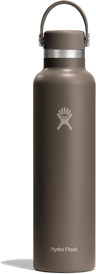 HYDRO FLASK Water Bottle - Insulated Stainless Steel - Non Spill, Leakproof in 24 Oz Sandpiper