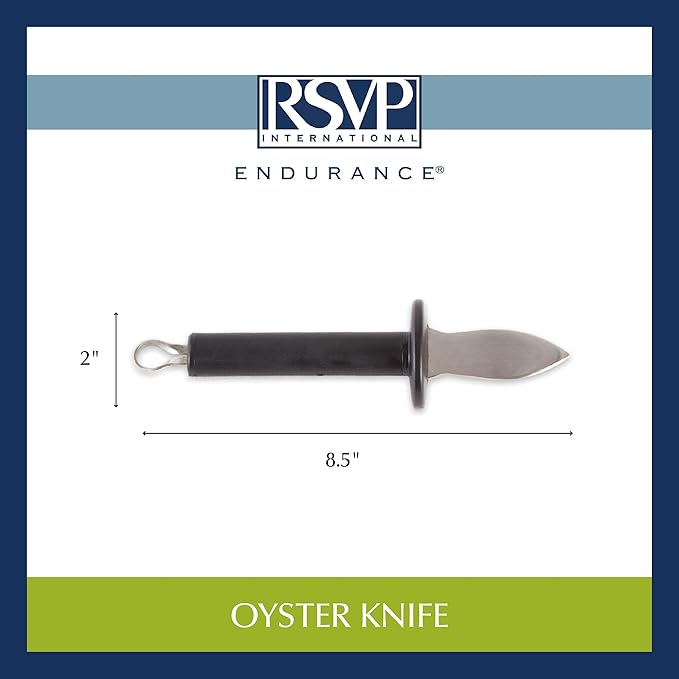 RSVP International Endurance Collection Seafood Tool, Oyster Knife, Stainless Steel