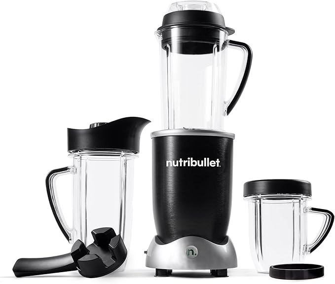nutribullet® Rx Blender, Hot and Cold Blender, 1700W, 1L Pitcher & 30oz Cup, Extractor Blade, Soups, Hot Liquids, and Sauces, Black, N17-1001