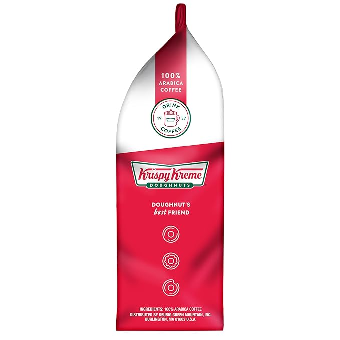 Krispy Kreme Doughnuts, Classic, Ground Coffee, Medium Roast, Bagged 12oz