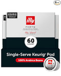 Illy Coffee K Cups - Pods For Keurig Machines – Forte Dark Roast – Toasted Bread & Dark Chocolate - Rich, Flavorful & Strong Flavor - No Preservatives – 10 Count, 6 Pack