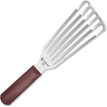 6 Inches Fish Turner, Slotted Fish Spatula Dishwasher Safe NSF (Left Hand), Shovel Brown