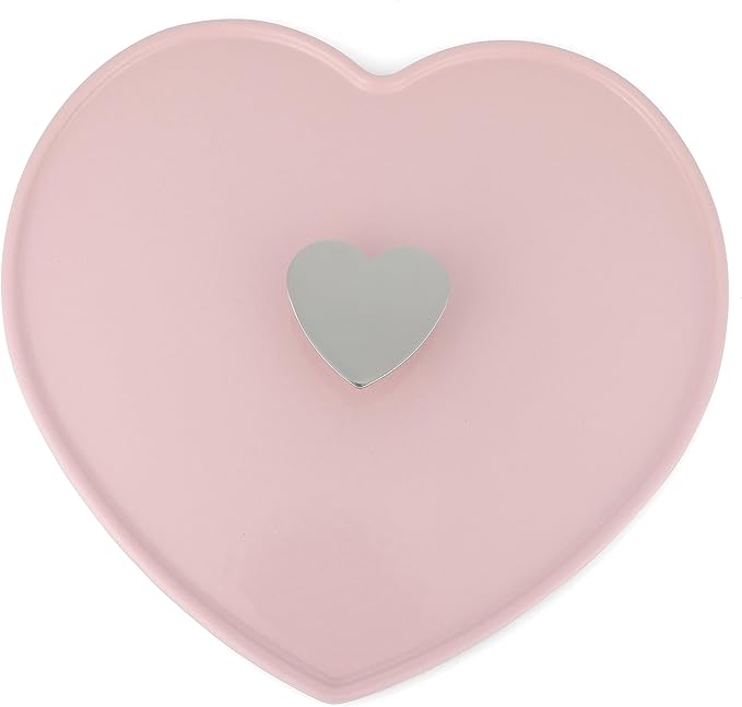 Martha Stewart Heart Shaped 4-Quart Enamel Cast Iron Dutch Oven - Pink