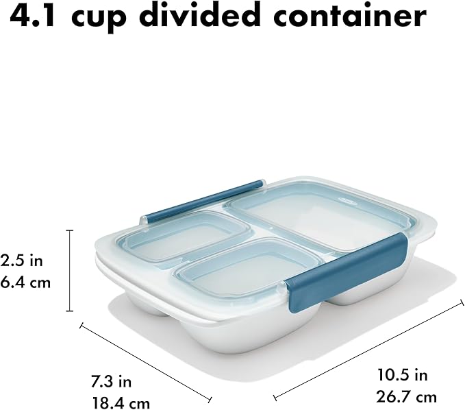 OXO Good Grips Prep and Go Divided Container - Ocean Blue