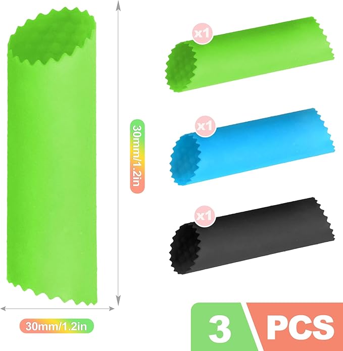 ZukoCert 3-Piece Silicone Garlic Peeler & Press Set – Quick Garlic Prep Tool with Food-Grade Silicone, No-Squeeze Design, Easy-Clean Kitchen Gadget for Home & Restaurant Use