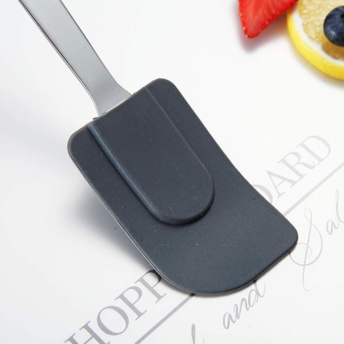 Silicone Spatulas, Berglander Flexible Scrapers Baking Mixing Tool, Baking Tools, Rubber Spatula, Heat Resistant, Dishwasher Safe, Easy to Clean