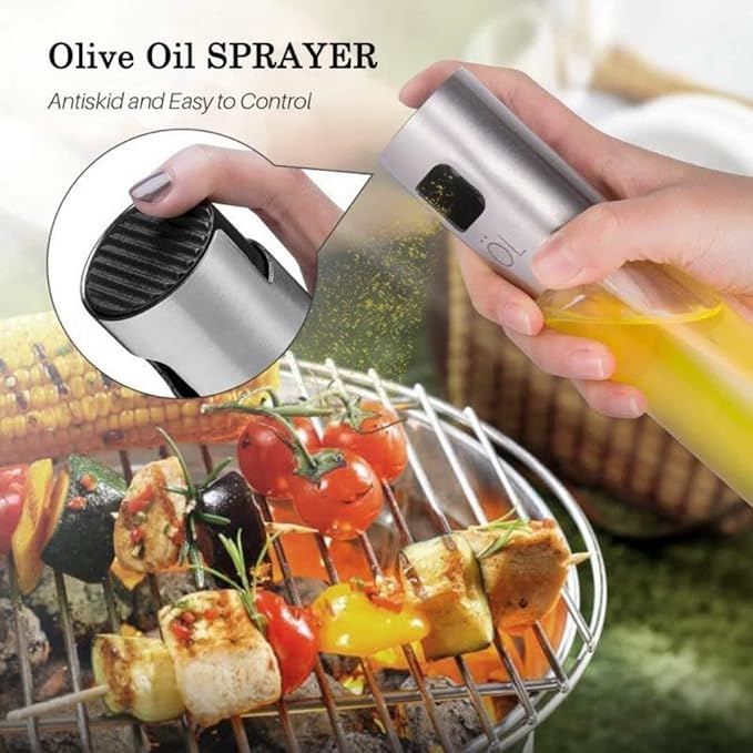 Oil Sprayer for Cooking, 100ml Olive Oil Sprayer Mister, Oil Spray Bottle for Kitchen, Portable Kitchen Gadget for Air Fryer, Baking, Salad, Grilling, Roasting,Olive Oil Dispenser