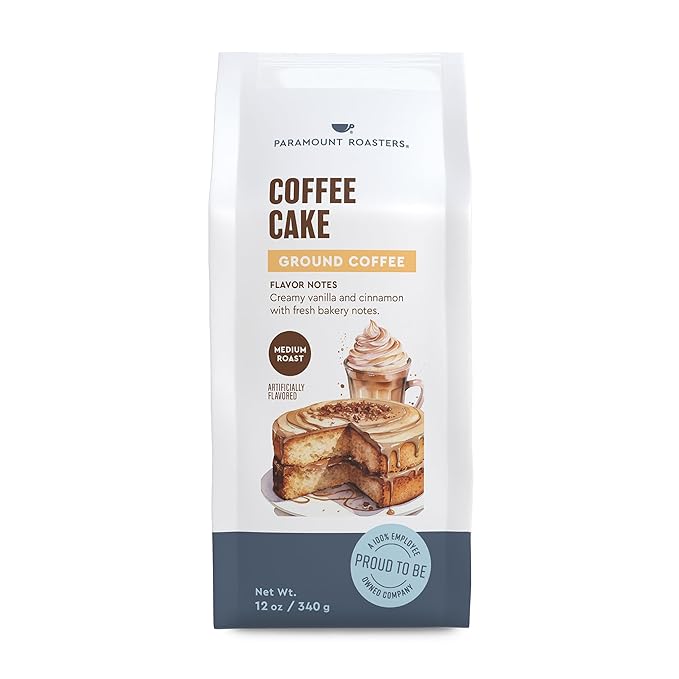 Paramount Roasters, Coffee Cake Flavored Ground Coffee, 12oz medium roast (Paramount Coffee Company)