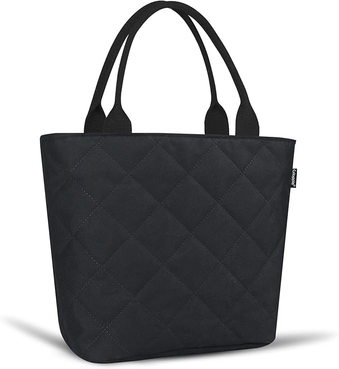 Gloppie Lunch Bag Women Lunch Box for Women Insulated Leakproof Lunch Tote for Work Loncheras Para Mujer Black